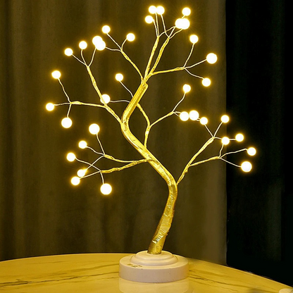 TINA USB Tree Lamp with Rose Blossoms – Romantic LED Light for Bedroom, Living Room & Gifts