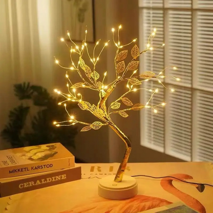 TINA USB Tree Lamp with Rose Blossoms – Romantic LED Light for Bedroom, Living Room & Gifts