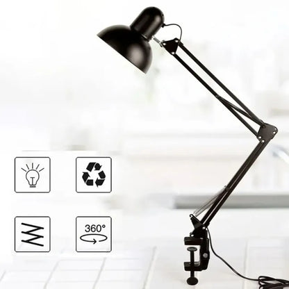 Adjustable Desk Lamp with Clamp – Flexible LED Light for Reading, Office & Modern Illumination