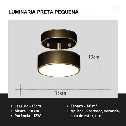 Adjustable Ceiling Light with Rotating Round Head – LED Fixture for Task Lighting in Kitchens or Workspaces