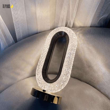 Crystal Wireless LED Table Lamp – Elegant Rechargeable Decorative Lamp for Home Decor