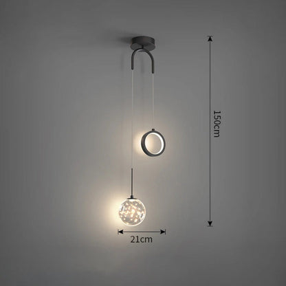 Artistic Globe Pendant Light – Decorative Ceiling Lamp for Modern Spaces and Creative Interiors