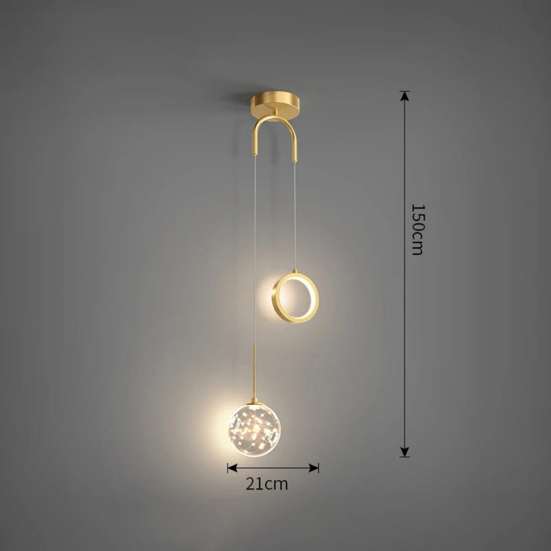 Artistic Globe Pendant Light – Decorative Ceiling Lamp for Modern Spaces and Creative Interiors
