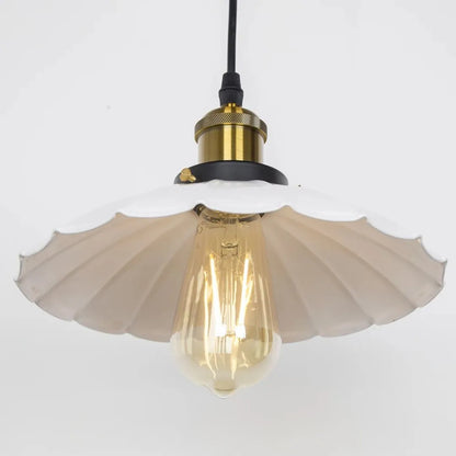 Rustic Barn Style Pendant Light – Vintage Farmhouse Ceiling Lamp for Kitchen or Loft