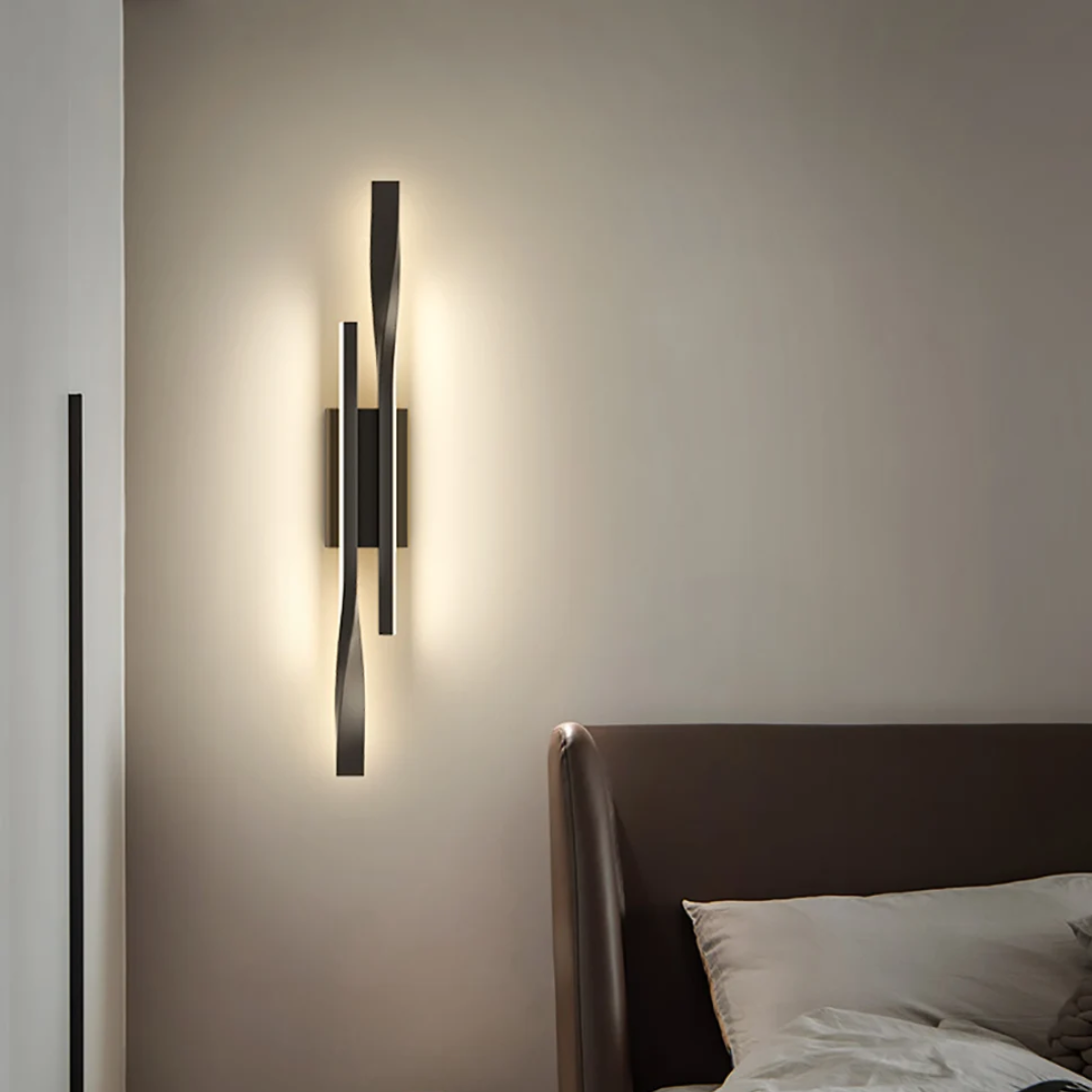 Dual Linear Wall Light Fixture – Modern LED Wall Lamp for Hallways, Living Room & Hotel Decor