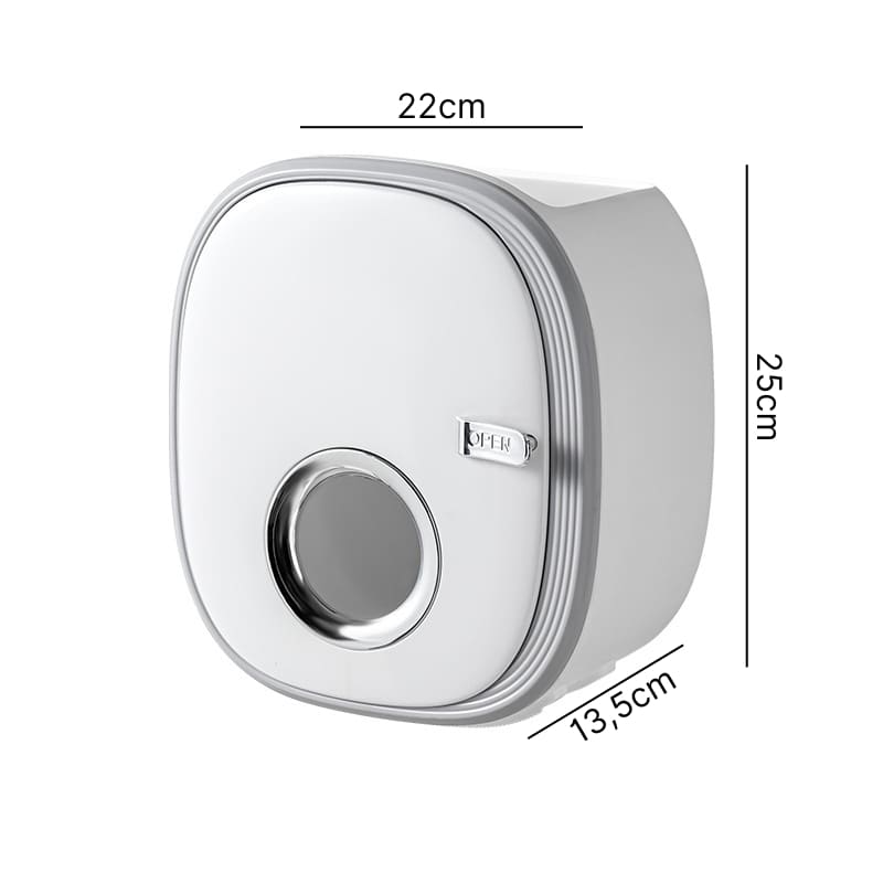 Wall-Mounted Toilet Paper Holder — Retro Luxury Bathroom Organizer | Aura Vibes