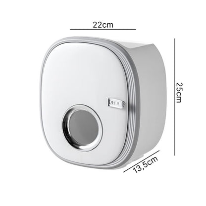 Wall-Mounted Toilet Paper Holder — Retro Luxury Bathroom Organizer | Aura Vibes