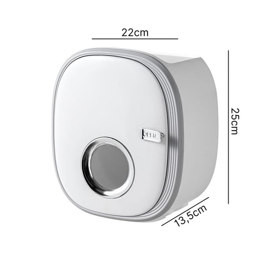 Wall-Mounted Toilet Paper Holder — Retro Luxury Bathroom Organizer | Aura Vibes
