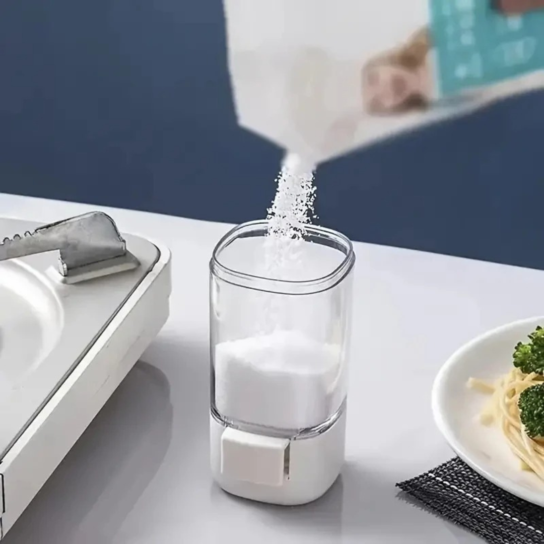 Seasoning Dispenser with Quantity Control – Smart Kitchen Spice Organizer