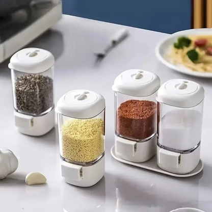 Seasoning Dispenser with Quantity Control – Smart Kitchen Spice Organizer
