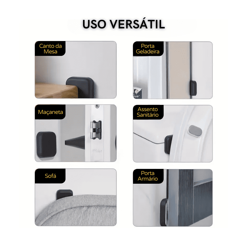 Protetor de Porta Silicone 3M Adesivo Anti-Impacto