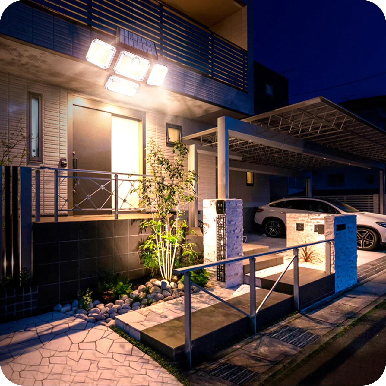EcoLight Solar LED Floodlight – Outdoor Garden & Security Lighting