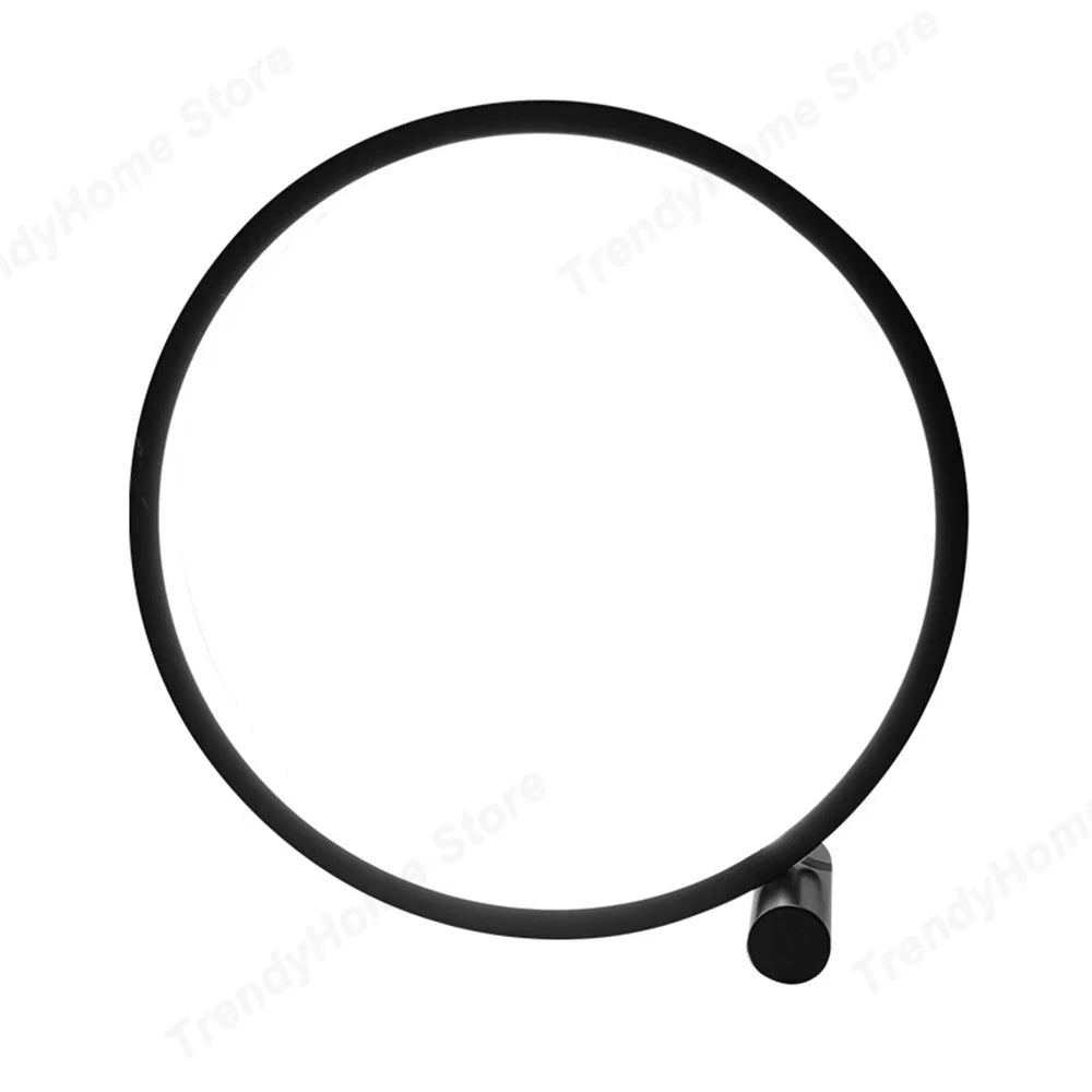 LED Circular Desk Lamp – Modern Minimalist Adjustable Table Light for Bedroom & Study