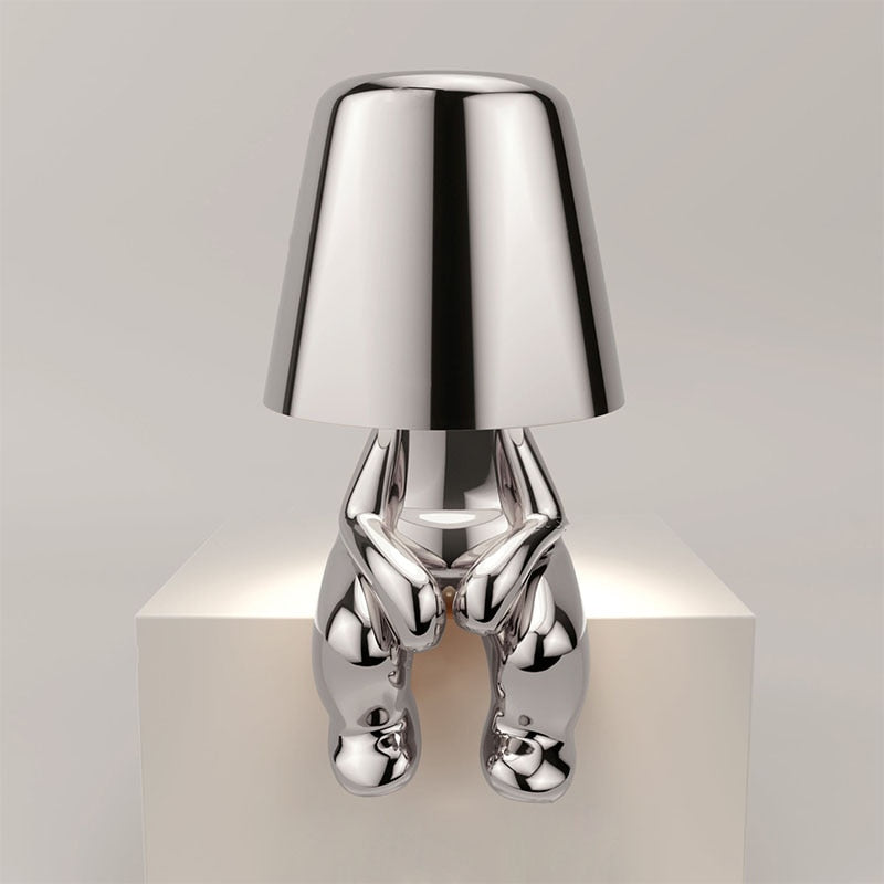 The Thinker USB LED Desk Lamp – Rechargeable Wireless Lighting for Study & Decor