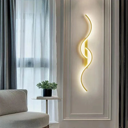 Minimalist Long Wall Lamp – Bivolt LED Sconce for Bedroom, Living Room, Hallway & Contemporary Interior Design Lighting