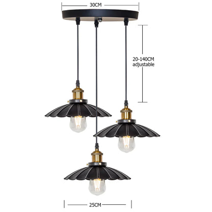 Rustic Barn Style Pendant Light – Vintage Farmhouse Ceiling Lamp for Kitchen or Loft
