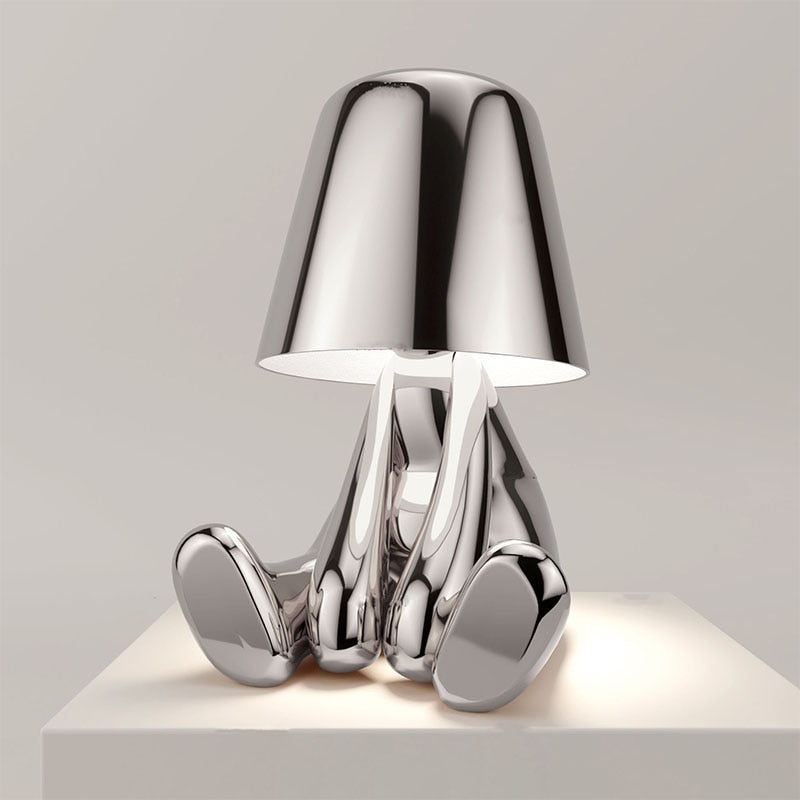 The Thinker USB LED Desk Lamp – Rechargeable Wireless Lighting for Study & Decor