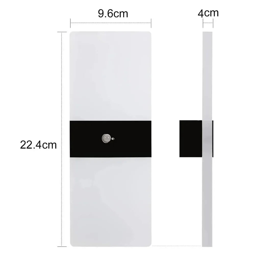 Wireless USB Rechargeable Wall Sconce – LED Motion Sensor Indoor Night Lamp for Bedroom, Corridor & Energy-Saving Use