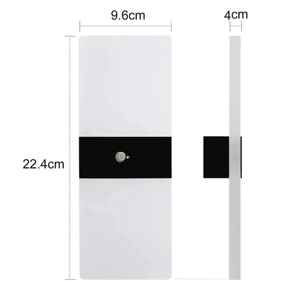 Wireless USB Rechargeable Wall Sconce – LED Motion Sensor Indoor Night Lamp for Bedroom, Corridor & Energy-Saving Use