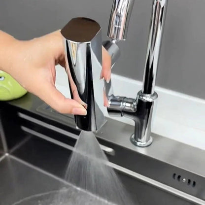 360° Swivel Faucet Extender – Luxury Dual Spray Modes for Kitchen & Bathroom