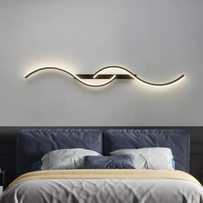 Minimalist Long Wall Lamp – Bivolt LED Sconce for Bedroom, Living Room, Hallway & Contemporary Interior Design Lighting