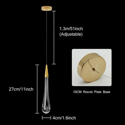 Luxury Crystal Hanging Pendant Light – Glamorous Illumination for Living or Dining Room