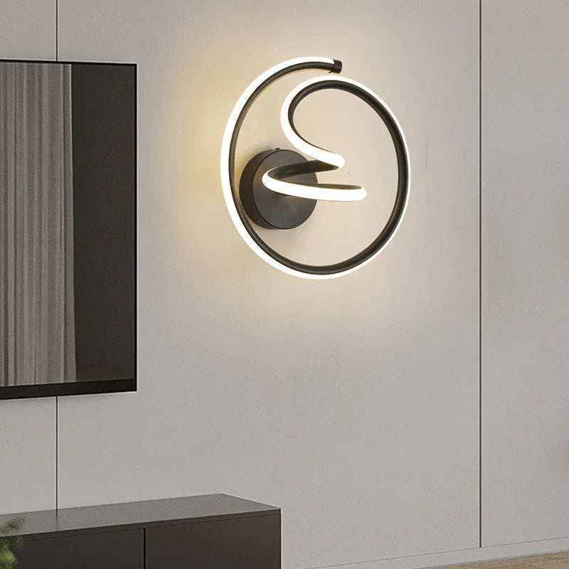 Abstract Decorative Wall Sconce – Artistic LED Indoor Lamp for Living Room, Bedroom, Office & Unique Interior Ambience