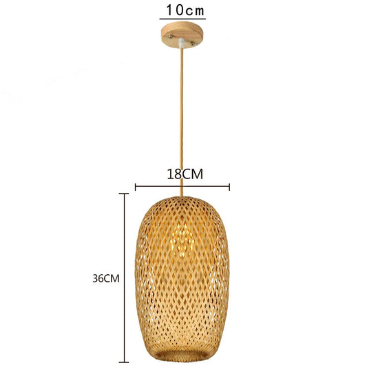 Handcrafted Bamboo Pendant Light — Natural Elegance & Cozy Lighting