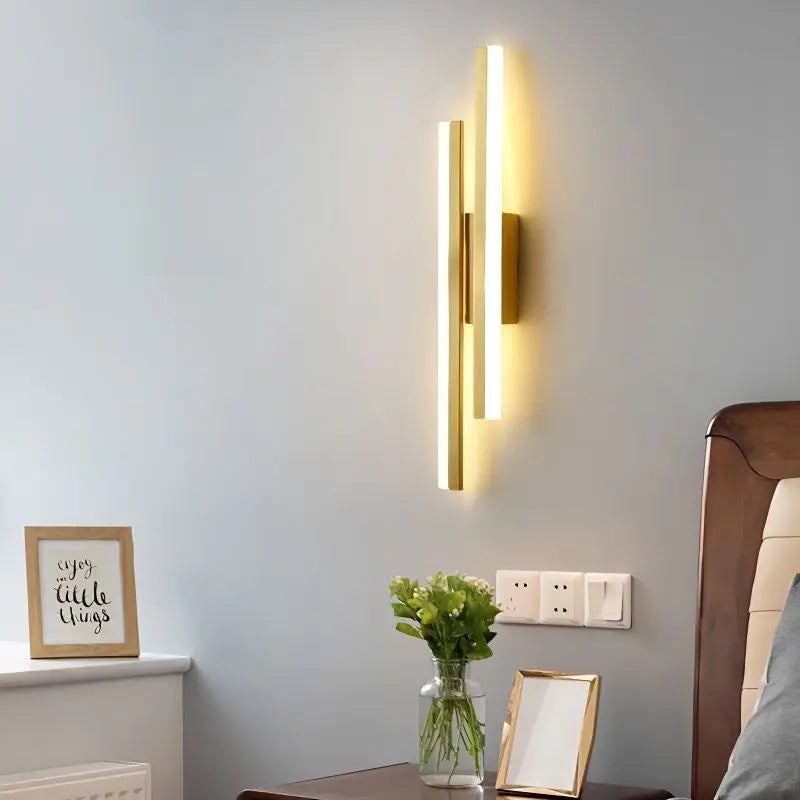Flash Dual Wall Light – Minimalist LED Indoor Sconce for Living Room, Dining Area & Bedroom with Modern Interior Style