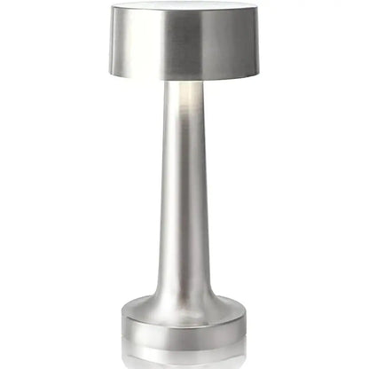 Wireless Minimalist Touch Table Lamp – Rechargeable LED Bedside Lamp for Modern Decor