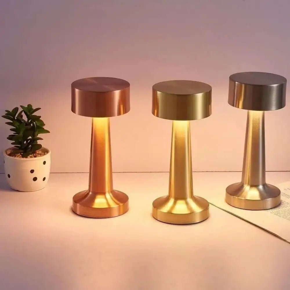 Minimalist Wireless Touch Table Lamp – Dimmable LED Light for Bedroom, Office & Living Room