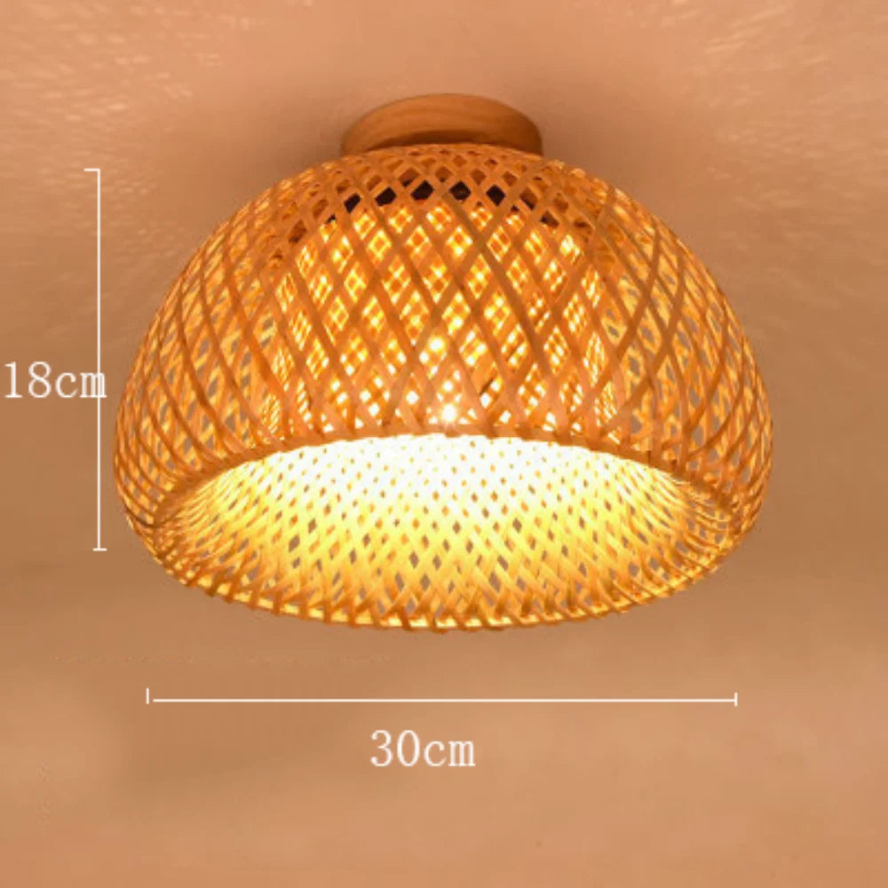 Handcrafted Bamboo Ceiling Light