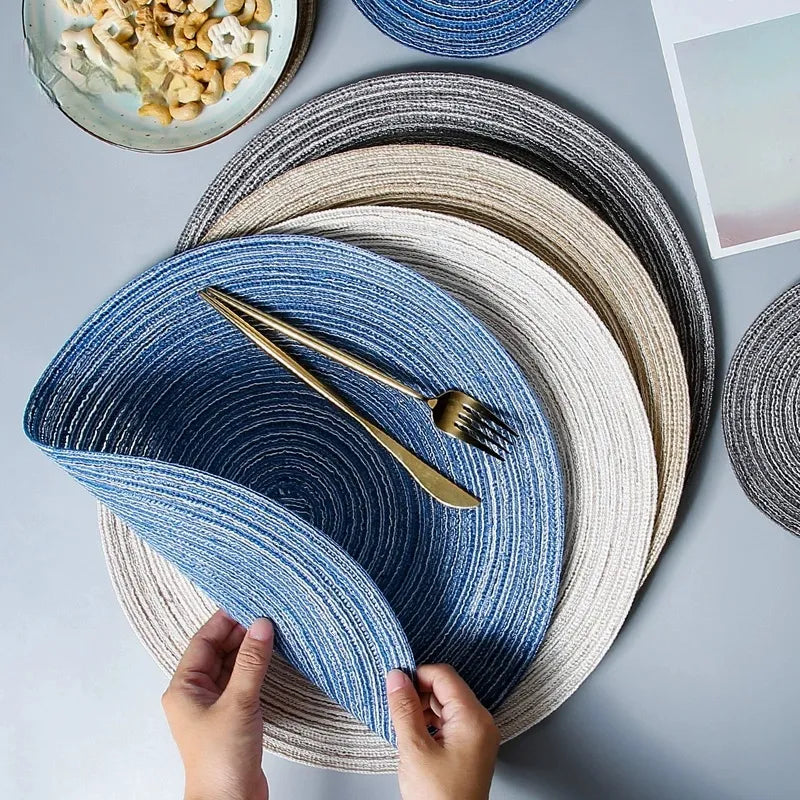 Luxury Linen Placemat Set (6 Pieces) – Elegant Dining Table Protectio