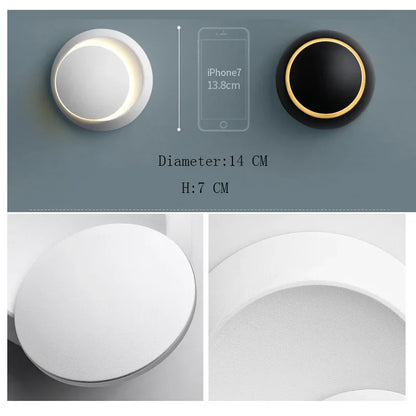 Rotating Indoor Wall Light – Adjustable Modern LED Sconce for Bedroom, Hallway, Office & Home Decor Lighting