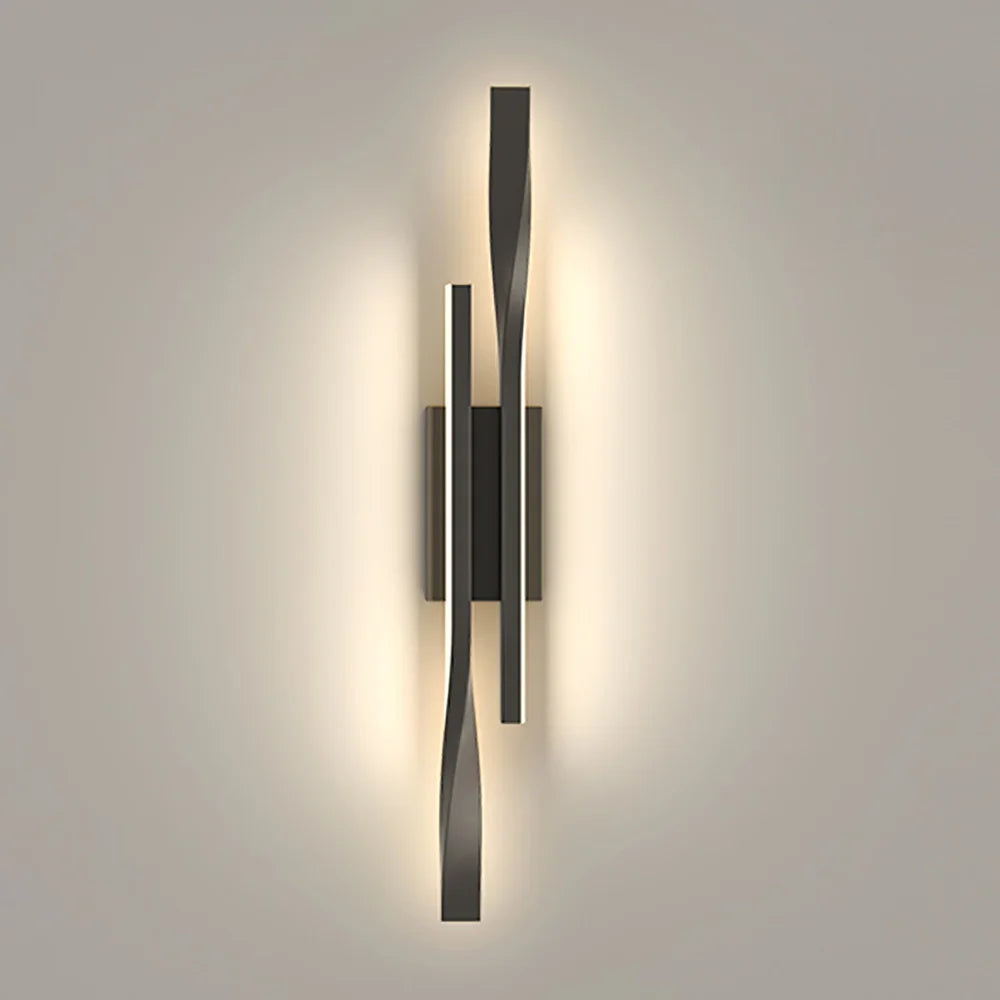 Dual Linear Wall Light Fixture – Modern LED Wall Lamp for Hallways, Living Room & Hotel Decor