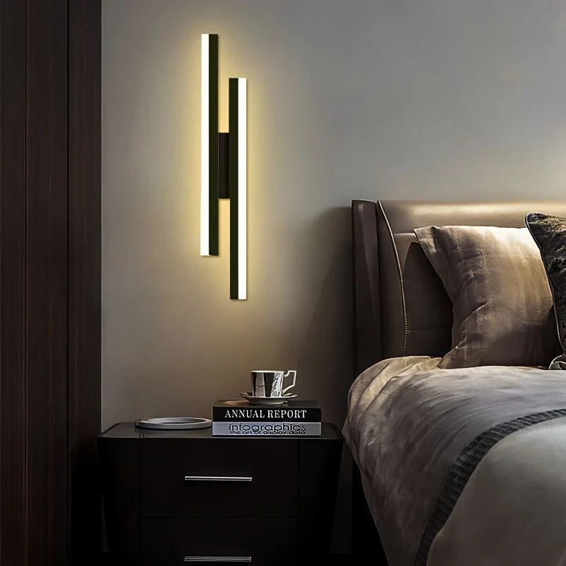 Flash Dual Wall Light – Minimalist LED Indoor Sconce for Living Room, Dining Area & Bedroom with Modern Interior Style