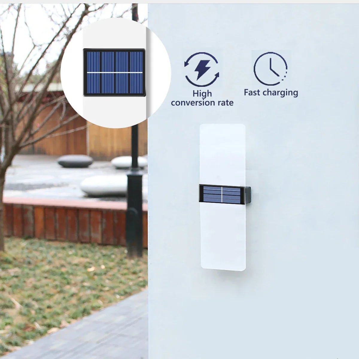 Star Outdoor Waterproof Solar Wall Light – Energy-Saving LED Garden Lamp for Pathway & Patio