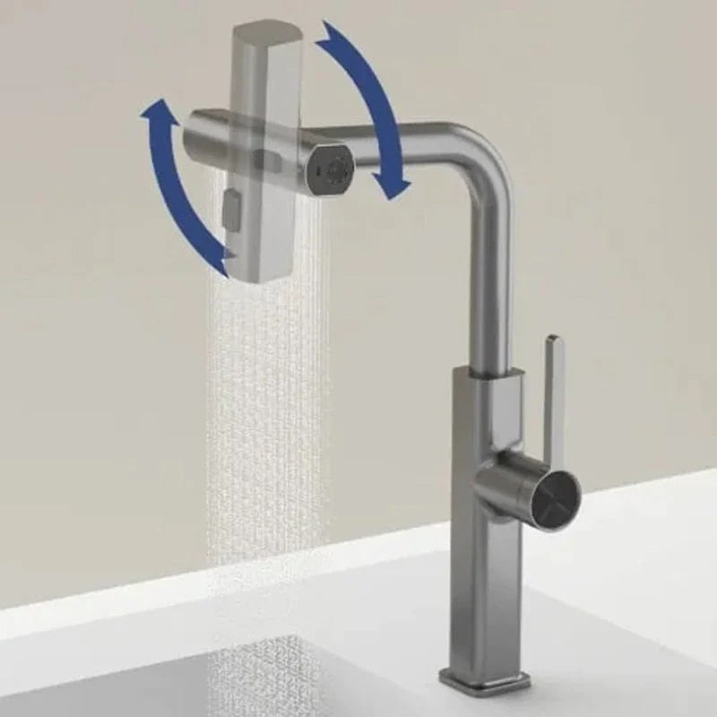 360° Swivel Faucet Extender – Luxury Dual Spray Modes for Kitchen & Bathroom