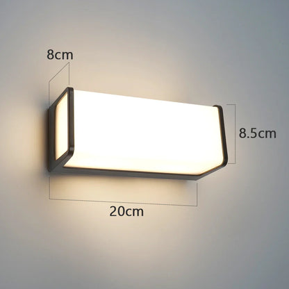 Waterproof Outdoor Wall Lamp – Modern LED Exterior Lighting for Patio, Balcony, Porch, Garden & Energy-Saving Safety
