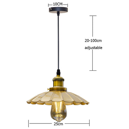 Rustic Barn Style Pendant Light – Vintage Farmhouse Ceiling Lamp for Kitchen or Loft
