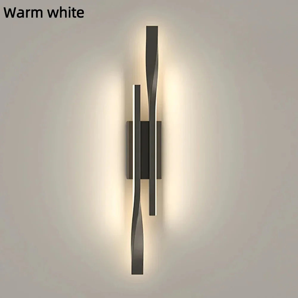 Dual Linear Wall Light Fixture – Modern LED Wall Lamp for Hallways, Living Room & Hotel Decor