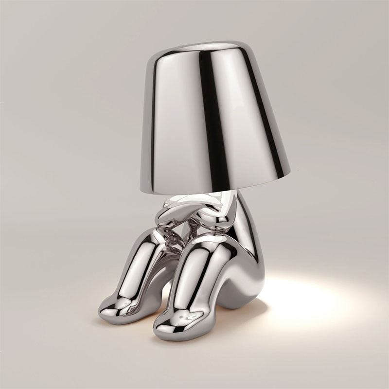 The Thinker USB LED Desk Lamp – Rechargeable Wireless Lighting for Study & Decor