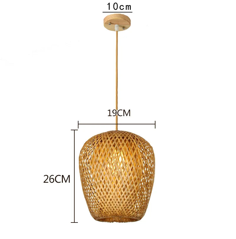 Handcrafted Bamboo Pendant Light — Natural Elegance & Cozy Lighting