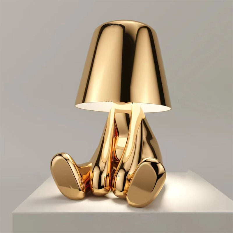 The Thinker USB LED Desk Lamp – Rechargeable Wireless Lighting for Study & Decor