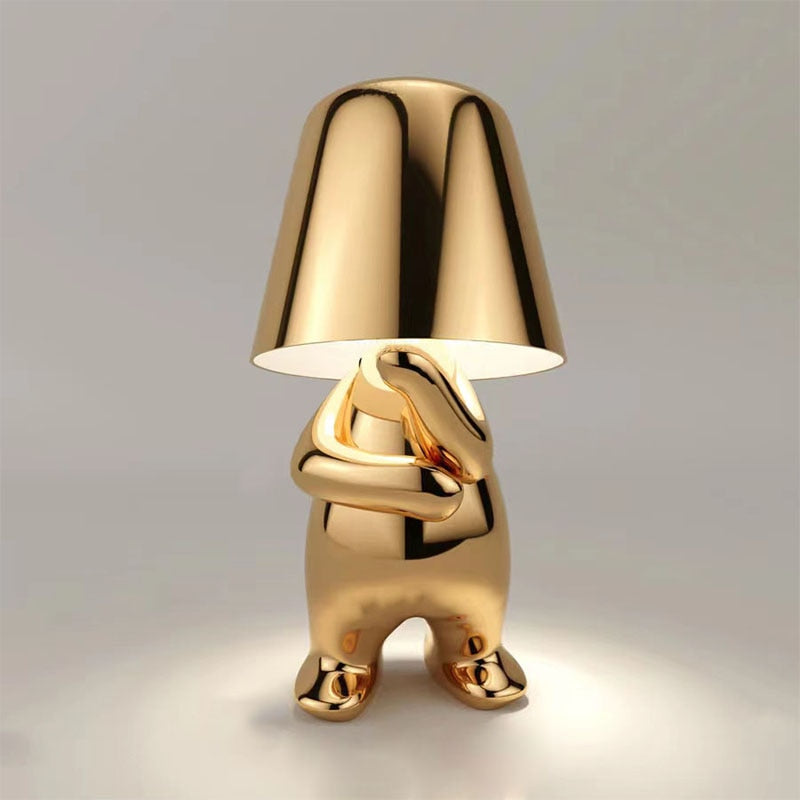 The Thinker USB LED Desk Lamp – Rechargeable Wireless Lighting for Study & Decor