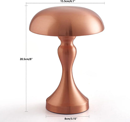 Mushroom-Shaped Wireless LED Lamp – Touch Control Bedside & Night Light Decor