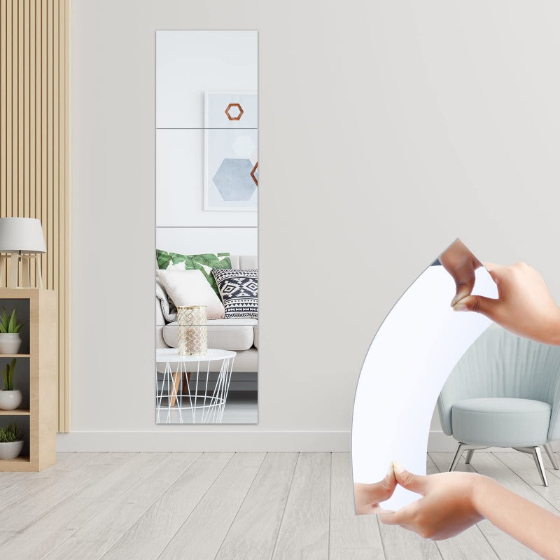 Unbreakable Adhesive Mirror – Safe Wall-Mounted Home Decoration