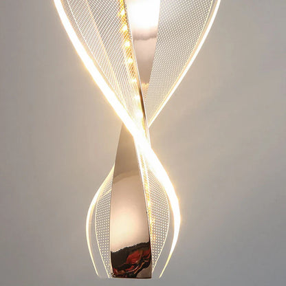 Scandinavian Helix LED Pendant Light – Nordic Design for Minimalist Interior Decor