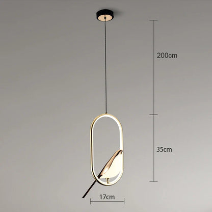 Nature-Inspired Bird Pendant Light – Artistic Hanging Fixture for Eco-Themed Rooms or Nature-Loving Homes