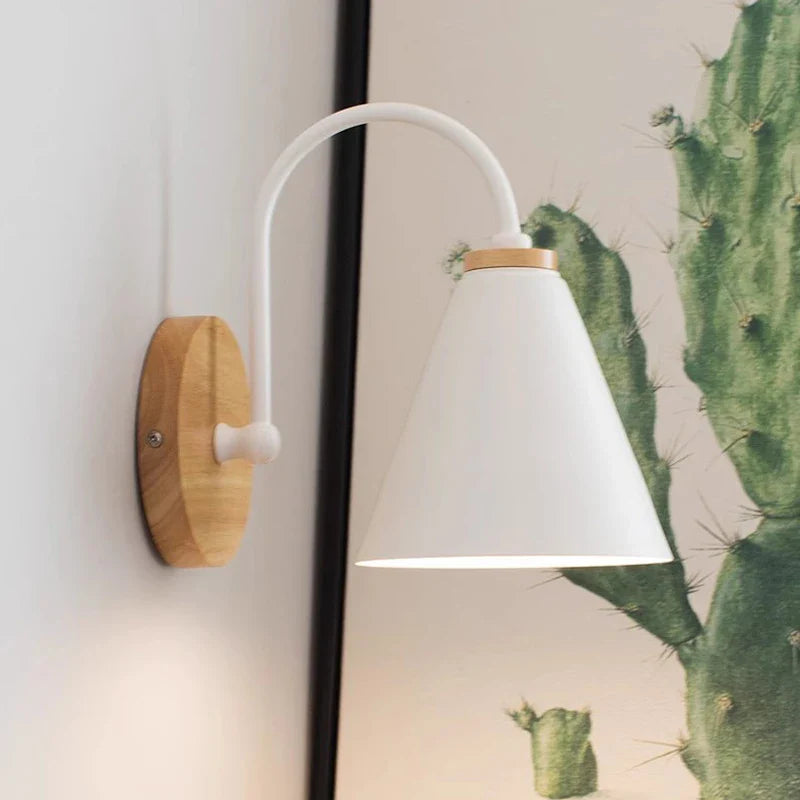 Premium Wooden Wall Sconce – Elegant Indoor LED Lamp for Bedroom, Living Room, Office & Stylish Home Lighting Decor